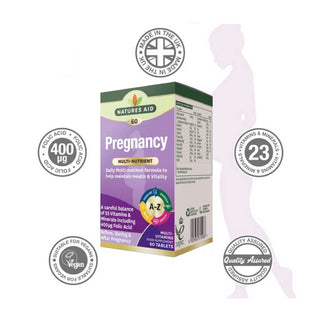 Natures Aid Pregnancy Multi-Vitamins & Minerals, 60 tablets benefits