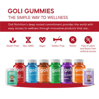 Goli Apple Cider Vinegar Gummies, 60 pieces