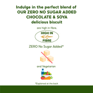 Gullon Zero No Sugar Added Chocolate & Soya Biscuits, 144g