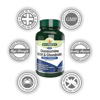 Natures Aid Glucosamine, MSM & Chondroitin with Vitamin C
