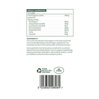 Natures Aid Antarctic Krill Oil Omega-3, 60 soft gels