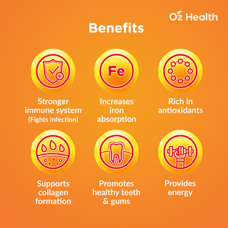 Oz Health Vitamin C+ Vitamin D & Zinc, 20 Effervescent Tabs