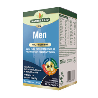 Natures Aid Men Multi-Vitamins & Minerals, 30 capsules