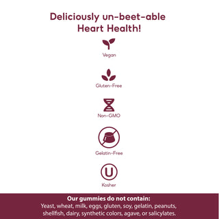 Goli Beets Cardio Gummies, 60 pieces