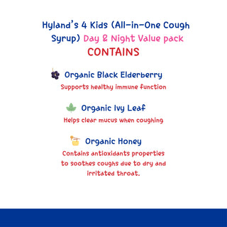 Hyland's Organic Kids All-in-One Cough Syrup Combo ingredients