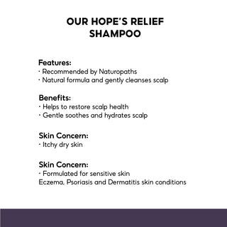Hope's Relief Shampoo for Dry, Dandruff, Eczema and Psoriasis, 200ml