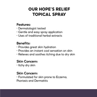 Hope's Relief Topical Spray for Dry and Itchy Skin, 90ml