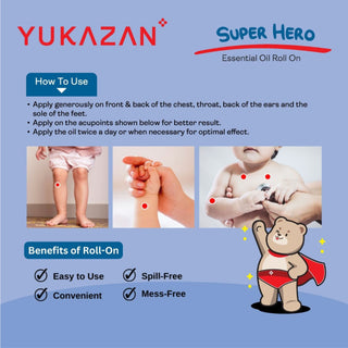 Yukazan Super Hero | 100% Pure Essential Oil Roll On