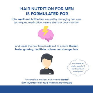 Hairdressers Formula Hair Nutrition For Men, benefit