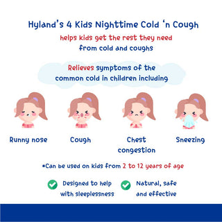 Hyland's 4 Kids Cold & Cough Nighttime - Benefits