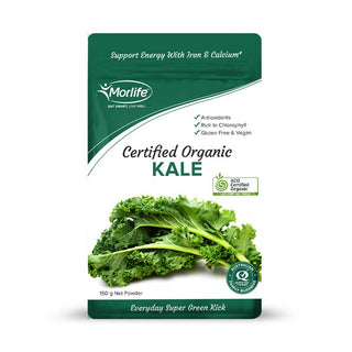 Morlife Kale Powder (Certified Organic), 150g
