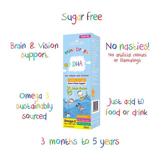 Natures Aid DHA Mini Drops (3 months to 5 years), 50ml