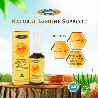 Ocean King Propolis & Manuka Honey Spray 50% (Yellow), function