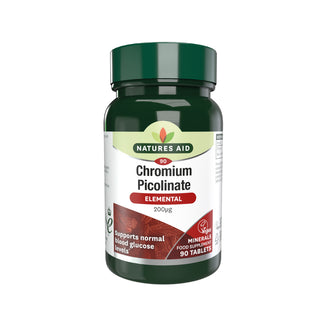 Natures Aid Chromium Picolinate 200µg, 90 tablets