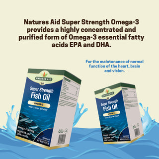 Natures Aid Super Strength Fish Oil Omega-3 60s