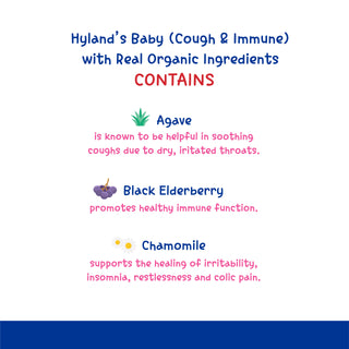 Hyland's Baby Organic Cough & Immune Nighttime 59ml