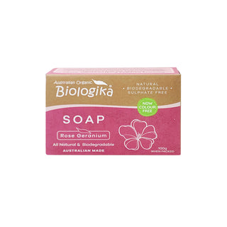 Biologika Organic Soap - Rose Geranium, 100g