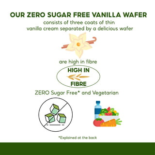 Gullon Zero Sugar Free Vanilla Wafer High Fiber 180g