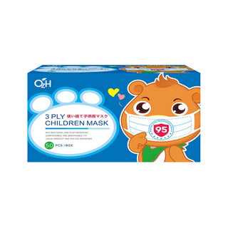 Oz Health 3-Ply Kids/Children Surgical Mask BFE 95% (Box of 50 pcs)