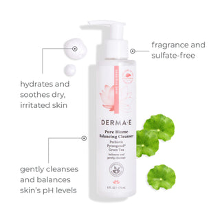 Derma E Pure Biome Balancing Cleanser 175ml