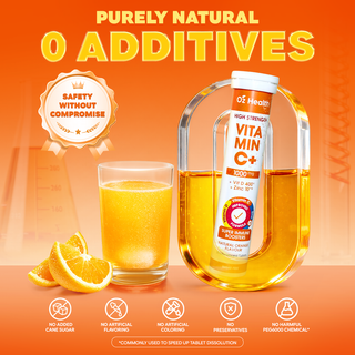 Oz Health Vitamin C+ Vitamin D & Zinc, 20 Effervescent Tabs