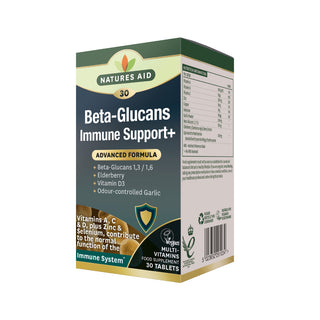 Natures Aid Beta-Glucans Immune Support+, 60 tablets