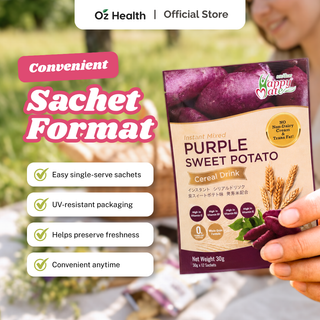 Happy Mate Purple Sweet Potato Cereal Drink, 12 Sachets