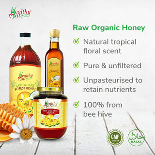 Healthy Mate Raw Organic Forest Honey 630g