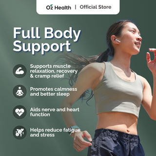 Oz Health Magnesium Biglycinate 60 Veg Capsules | Supports Muscle Cramps, Stress & Sleep