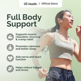 Oz Health Magnesium Biglycinate 60 Veg Capsules | Supports Muscle Cramps, Stress & Sleep