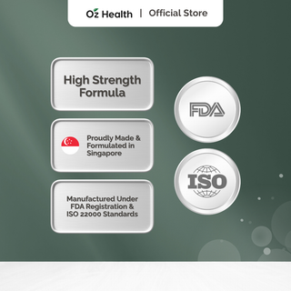 Oz Health Magnesium Biglycinate 60 Veg Capsules | Supports Muscle Cramps, Stress & Sleep