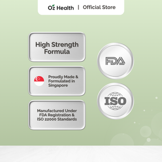 Oz Health Magnesium Biglycinate 60 Veg Capsules | Supports Muscle Cramps, Stress & Sleep
