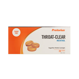 Pretorius Professional Throat-Clear Menthol Lozenges, Sugar-Free