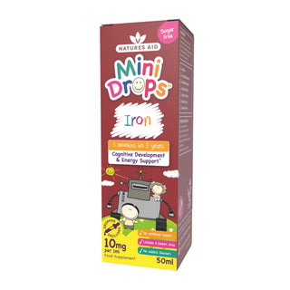 Natures Aid Mini Drops Iron (3 months to 5 years), 50ml