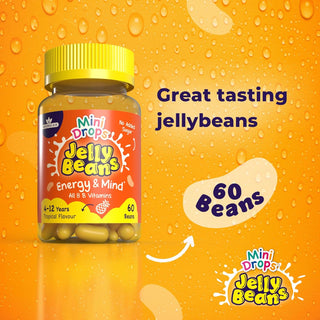 Natures Aid Mini Drops Jelly Beans Energy and Mind, 60 Beans