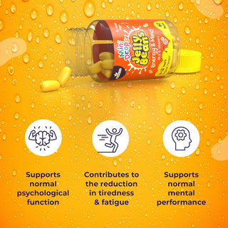 Natures Aid Mini Drops Jelly Beans Energy and Mind, 60 Beans