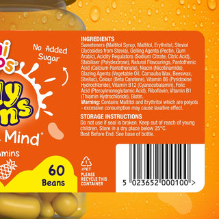 Natures Aid Mini Drops Jelly Beans Energy and Mind, 60 Beans
