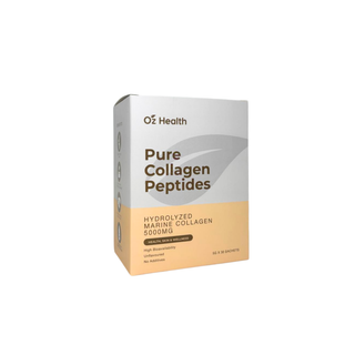 Box of Oz Health Pure Collagen Peptides on a white background
