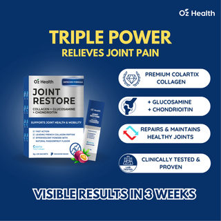 Oz Health Collagen Joint Restore (Bone & Joint Booster) 30 Sachets | Natural Joint Supplement