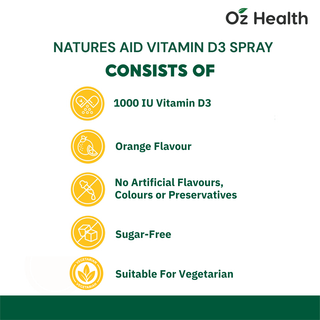 Natures Aid Vitamin D3 Daily Oral Spray 30ml