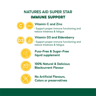 Natures Aid Super Stars Immune plus 60 Chewable Tablets