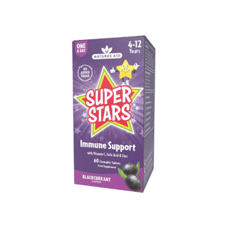 Natures Aid Super Stars Immune plus 60 Chewable Tablets