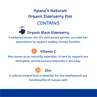 Hyland's Organic Elderberry Plus Gummies 60s