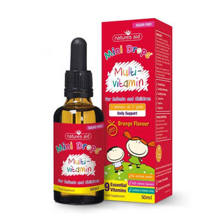 Natures Aid Multi-Vitamin Mini Drops (3 months-5 years old), 50ml