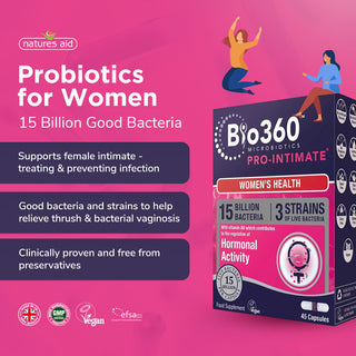 Natures Aid Bio360 Pro-Intimate (Probiotics for Women) 45 caps