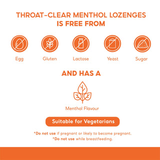 Pretorius Professional Throat-Clear Menthol Lozenges, Sugar-Free