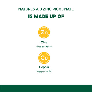 Natures Aid Zinc Picolinate 15mg 30s